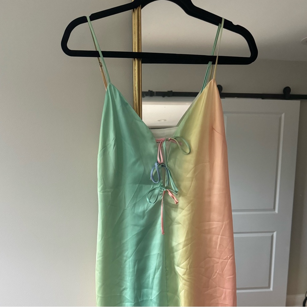 Song of Style Midi Satin Dress